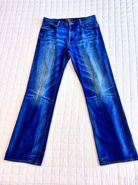 Lucky Brand Men’s 181 Jeans in Classic Medium Blue 34 Wash-Ol Yogi